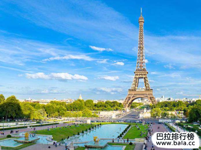 世界十大最佳旅游目的地排行榜：法国巴黎